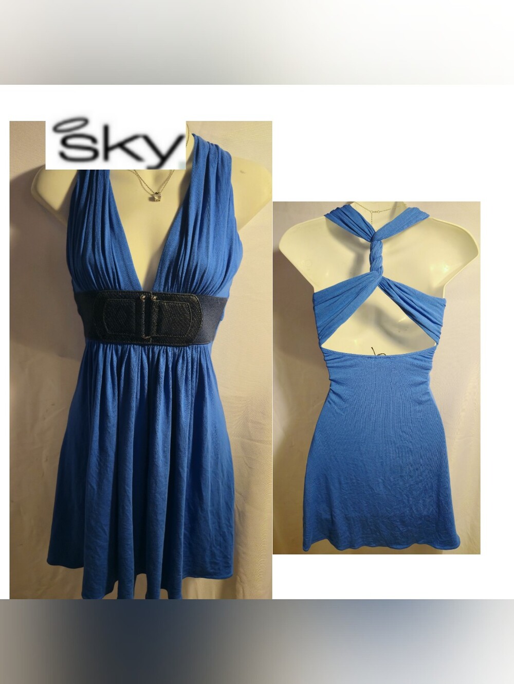 Sky blue dress. Sz Sm